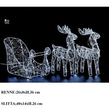 RENNE CON SLITTA NATALIZIA