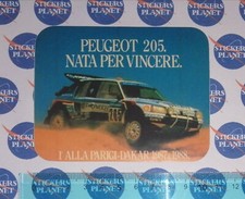 ADESIVO VINTAGE STICKER AUTOCOLLANT AUFKLEBER AUTO TUNING PEUGEOT PARIS DAKAR 87