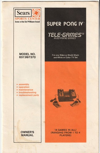 Telegiochi vintage sears super - telegiochi,