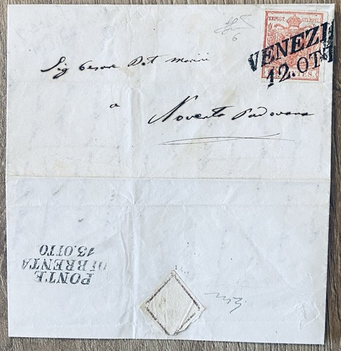 Lombardo veneto cent - veneto, 1850