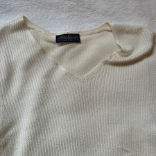 Maglia panna a costine Luisa