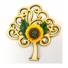 29555 Bomboniere Calamita Magnete Legno Albero Vita Segnaposto Girasole Nozze