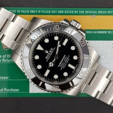 Rolex Submariner (No Date) 114060 40mm With Card Good condition stahl steel X14