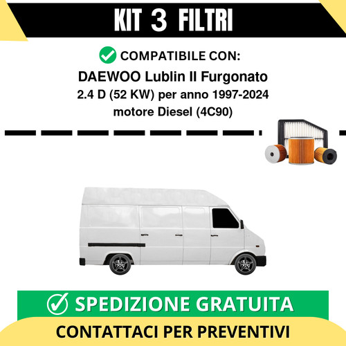 Kit filtri tagliando per - kit,
