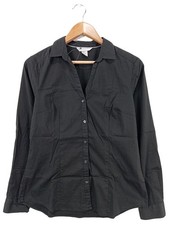 H&M Camicia a maniche lunghe Donna Camicia elegante Taglia IT 46 nero