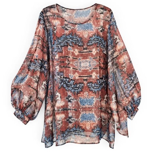 Marina rinaldi blusa pura seta - marina,