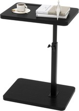 IBUYKE Tavolino Forma Di C Tavolino Salotto Moderno Regolabile in Altezza AB032