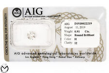 Diamante certificato AIG blisterato 0,91 ct - Colore H - Purezza I2 -1094/ST-