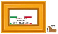 Cornice in legno Gialla ocra a