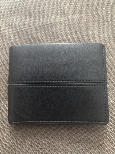 Portafoglio zara pelle nera - pelle,
