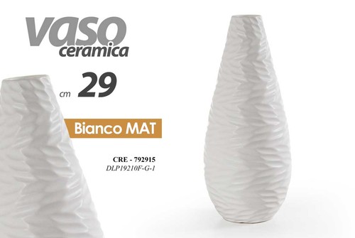 Vaso ceramica fiori elegante - vaso,