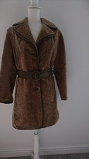 CAPPOTTO DONNA 3/4 HEATONA VINTAGE PELLE DI PECORA SHEARLING ORSACCHIOTTO LANA RIFINITURE S