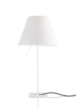 Luceplan Costanza Stelo Fisso BIANCO MASTICE On/Off  - lampada da tavolo