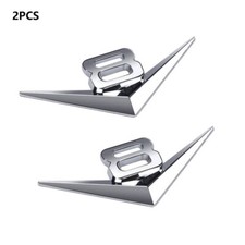 2 pezzi emblema V8 cromato