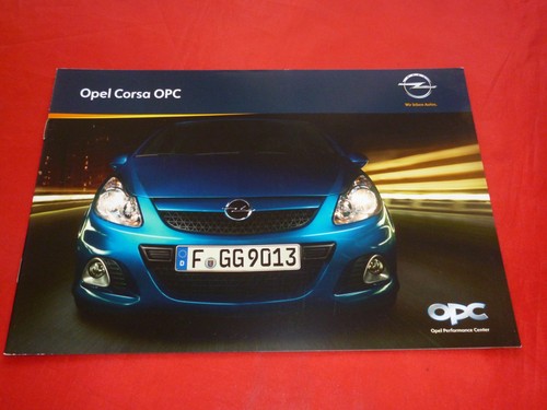 Opel corsa opc depliant - corsa,