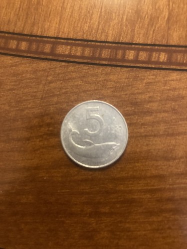 Moneta lire del 1955 con - da,