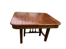 TAVOLO LIBERTY DEGLI ANNI 20/30 ALLUNGABILE IN MOGANO MANCANO LE ALLUNGHE