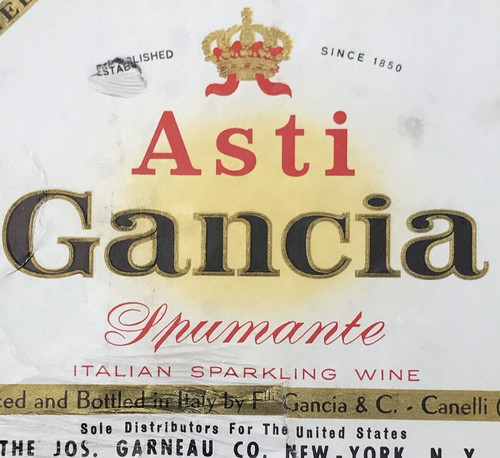 Etichetta bottiglia spumante