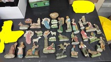 Presepe anni 50 in gesso, figure grandi varie misure 10-15-20 cm.