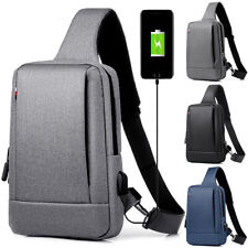 Monospalla Borsa Zaino Porta Tablet iPad Zainetto borsello a Tracolla d Uomo Z19