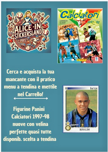 Panini calciatori 1997/98