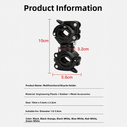 Clip luce mountain bike corpo