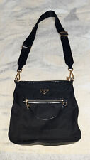 90253495 BORSA A SPALLA - DONNA - PRADA BT0712 - Nero - Tessuto e Pelle - USATA