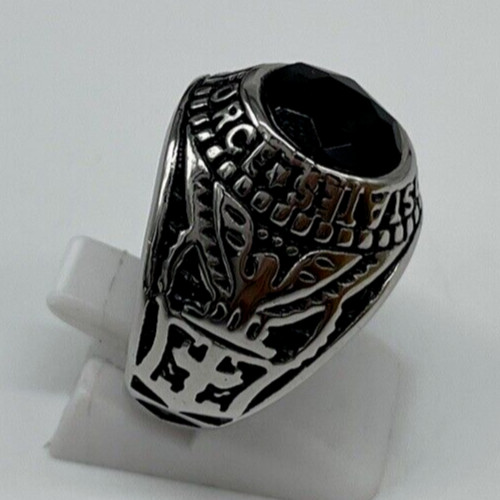 Anello uomo pietra nera di - anello,