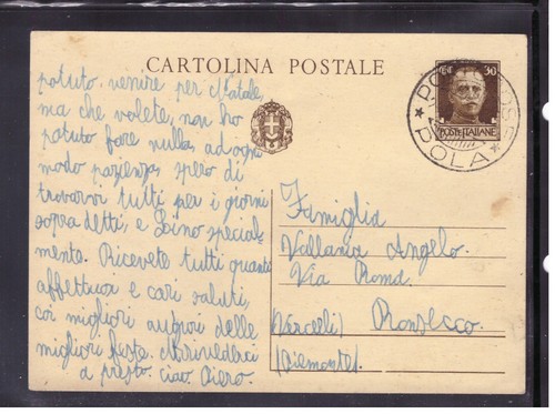 Cartolina postale c - 30,