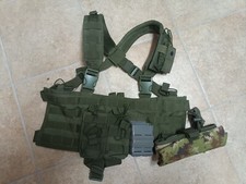 GIUBBINO CORPETTO GILET TATTICO MOLLE VEST SOFTAIR SBB VERDE COMPLETO FAST MAG