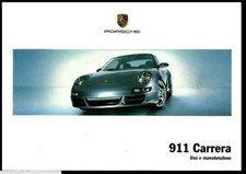 Porsche Carrera 911/997 coupe' e Cabriolet.Libretto uso manutenzione.ITA 2005.