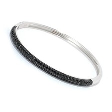Bracciale con cerniera pavè