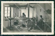 Udine Carnia Folclore Friulano Telaio a Mano Foto cartolina RB6943