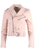 GIACCA BIKER IN PELLE ALEXANDER MCCHEEN IT 40 UK 8