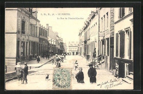 Cpa portel rue - cpa, portel,