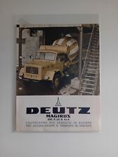 DEUTZ MAGIRUS 200 D 22 B 6X4 BETONIERA PROSPEKT FICHE TECNICA EUROMACCHINE