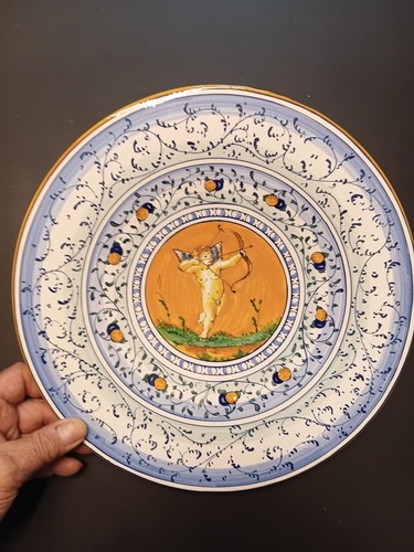 Piatto ceramica maiolica