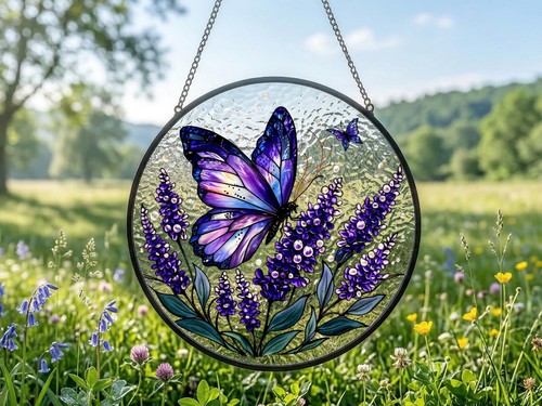 Farfalla viola personalizzata