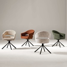 1PZ Sedie da Pranzo Girevoli