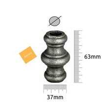 BORCHIA ORNAMENTO IN FERRO