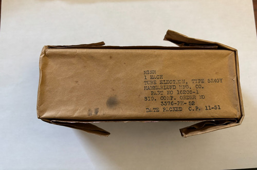 Nos hammarlund 5r4gy tube 1951 - 5r4gy,