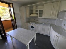 Cucina Scavolini Baltimora laccata bianca lucida, legno, ottimo stato poco usata