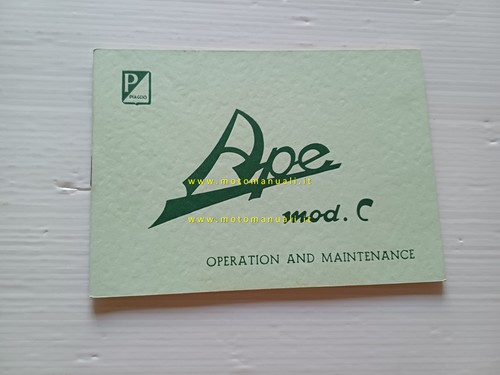 Piaggio ape ac3 1960 - ape,