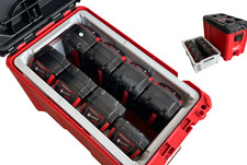 Milwaukee Packout Cassetta degli attrezzi compatta M18 porta batteria inserto superiore organizer utensili