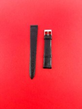 Bulova Accutron lady black lizard strap 15mm NEW unworn