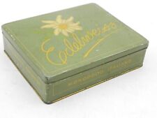 Scatola latta sigarette tabacco Edelweiss 50s vintage tin box tole boite Passero
