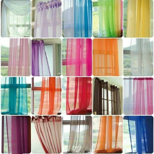 Tenda voile tono trasparente - voile,