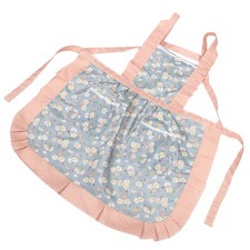  Grembiule da cucina donna carino floreale con tasche grembiule in tela regolabile per