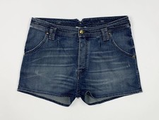 Cycle shorts jeans baggy donna usato blu W29 tg 43 boyfriend denim relaxed T5321