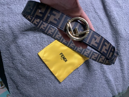 Cintura fendi pelle marrone - pelle,